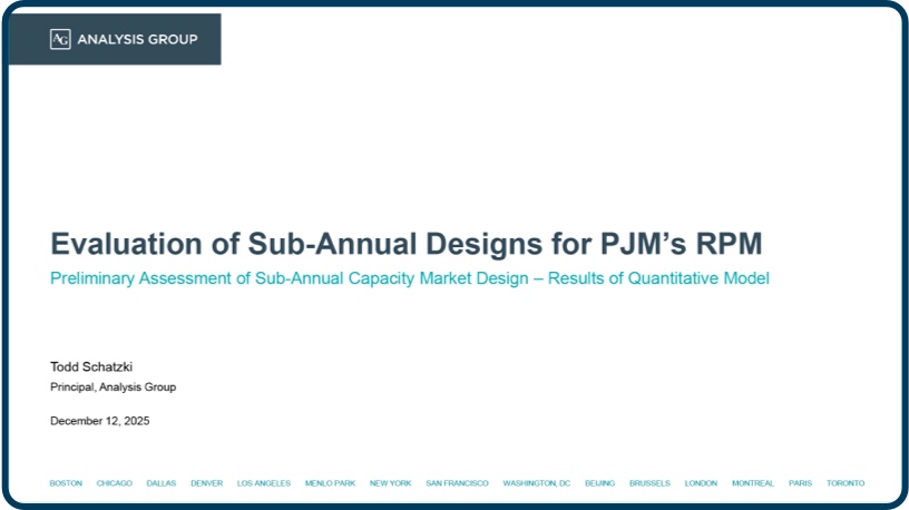 Evaluation of Sub-Annual Capacity Market Options